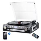 New Listing Bluetooth Record Player with Stereo Speakers, Turntable for Vinyl to MP3 with