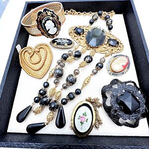 Antique Vintage Jewelry Repair Lot As Is Necklace Brooch Locket Bracelet Cameo