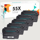 5PK Replacements for HP 55X 55A CE255X HY Toner Cartridge LaserJet P3015 M551