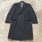 Austin Arnold Of England Coat Mens Size 42 Gray Double Breasted Gray Wool Blend
