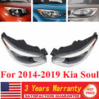For 2014 2015 2016-19 Kia Soul Halogen Headlights Headlamps Assembly Left+Right (For: 2016 Kia Soul)
