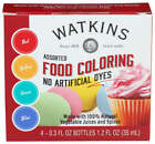 Watkins  Waktins Food Coloring Assorted   4 Ct