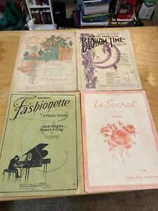 Vintage Sheet Music 1920s Bundle Of Four Blossom Time Piano Sheet Music Rare