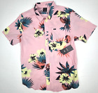 RVCA Mens Romeo Pink Floral Button Up Shirt  XL Dusty Blush -  New with Tags