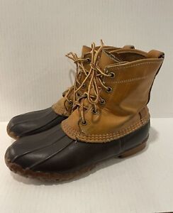 LL Bean Vintage Women’s Duck Boots, Made In USA, Unlined, Size 7.