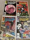 Spectacular Spider-Man 4 Comic Lot 140-143 Punisher Marvel Comics