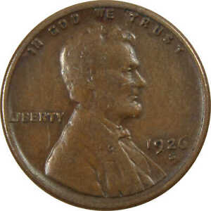 1926 S Lincoln Wheat Cent VF Very Fine Penny 1c Coin SKU:I12158