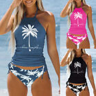 Plus Size Women Push-up Tankini Bikini Swimdress Swimwear Bathing Suit Swimsuit