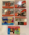 Blank Cassette Tapes Lot of 7 Sealed Maxell Sony TDX Memorex, Rare Sceam’r New