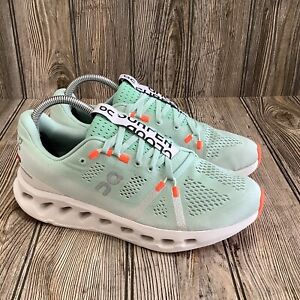 On Womens Swiss Engineering Cloudsurfer Green Running Shoes Sneakers Size 9
