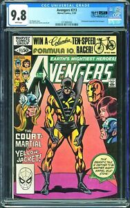 Avengers #213 CGC 9.8 White Pages QES Label Marvel 11/1981