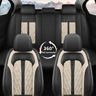 For KIA SPORTAGE 2009-2024 Car 5-Seat Covers Full Set PU Leather Protector Beige (For: 2009 Kia Sportage)