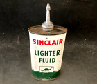 Vintage SINCLAIR LIGHTER FLUID LEAD TOP HANDY OILER Rare Old Advertising Tin Can