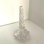 Cut Crystal Perfume Bottle Stopper Elegant Clear Glass Vanity