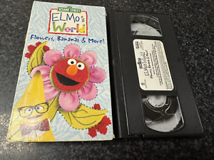 Elmo's World VHS Video  - Flowers, Bananas  More - Free Shipping - Sesame Street