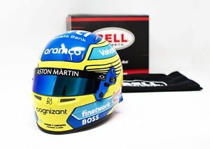 F1 Mini Helmet Aston Martin 2024 - Scale 1/2 Fernando Alonso Bell