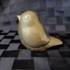 Vintage Chunky Brass Bird Paperweight/Figurine/Home Decor 12 oz, 4.5