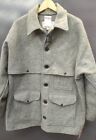 Vintage Filson Mackinaw Wool Cruiser Jacket Light Grey USA Size 44