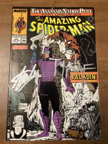 the amazing spiderman 320 Signed 2x Todd McFarlane & Stan Lee VF-