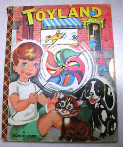 TOYLAND w/spinwheel 1951 BONNIE  BOOK RARE NrMint 1stEd