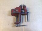 Vintage VULCAN Clamp-On Vise Red 1-3/4” WIDE JAWS X 2” OPENING Hobby,Jewelery