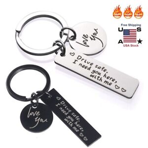Drive Safe Keychain Funny Husband Wife Girlfriend Gifts Valentine's Day Gift USA