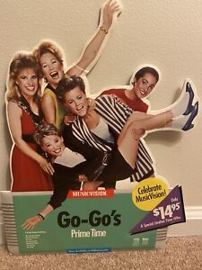 THE GO-GO’S 1985 PRIME TIME VIDEO PROMO RECORD STORE DISPLAY DIE CUT