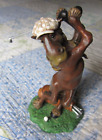Vtg. Montana Silversmith Golfing Elmer horse Figurine. Retired.