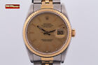 1989 ROLEX DATEJUST 36 TWO TONE JUBILEE 16233 FLUTED 18K GOLD/SS FULL SET