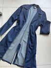 French Connection Women's Long Denim Trench Coat S/M Preloved
