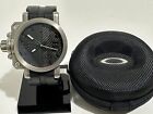 Oakley Titanium Gearbox Watch Swiss Made w/ Black & Carbon Fiber Split Dial