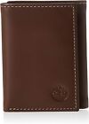 Timberland Men's Hunter Trifold Leather Wallet Brown