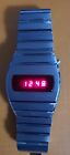 Led Lcd Vintage 1970's Digital Watch. Very Desirable Design Watch Working