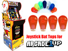 Arcade1up BurgerTime - Translucent Joystick Bat Tops UPGRADE! (4pcs Red)