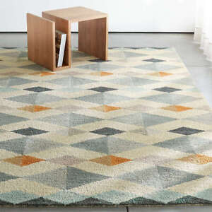Hand made wool rug 5X8 6X9 8X10 9X12 Orson Diamond Rug wool area rug carpet sale
