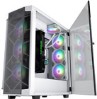 Segotep T1 E-ATX White Full-Tower PC Gaming Desktop Case Tempered Glass Panel
