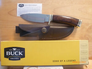 Buck 192 Vanguard Fixed Blade Hunting Knife 420HC Walnut Belt Sheath USA 192BRS