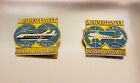 2 SOVIET AIRLINES PINS AIRPLANE HELICOPTER SOVIET UNION RUSSIA CCCP VINTAGE