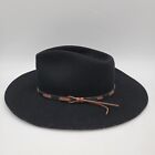 Stallion by Stetson 100% Wool Western Cowboy Hat 58 7 1/4 USA MADE Black