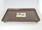 Japanese Deluxe Brown Plastic Humidity/Drip Tray for Bonsai Tree - 11.25