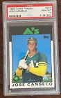1986 Topps Traded #20T Jose Canseco Rc Athletics Psa 10