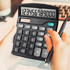 12 Digits Desktop Calculator Large LCD Display Sensitive Button For Home Office