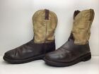 MENS JUSTIN WORK BROWN BOOTS SIZE 12 D