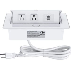 Pop up Power Strip,Recessed Electrical Outlet Power Hub Connectivity Box, Deskto