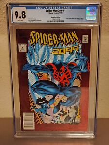 1992 SPIDER-MAN 2099 #1 RARE NEWSSTAND VARIANT GRADED CGC 9.8 WHITE PAGES