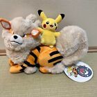 Pokemon Center Okinawa 1st Anniversary Limited Pikachu Arcanine Plush Japan New