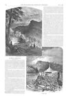 Lake Mohonk - New York - Copes Lookout - A Reminiscence - 1875  Antique Print