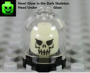 LEGO Glow in Dark SKELETON Gypsy Ball Magic Head Under Glass GLOWS Bright NEW