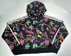Adidas Poisonous Garden Floral Cropped Pullover Hoodie Sweatshirt Women’s Size S