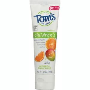 Tom's of Maine Natural Children's Fluoride Toothpaste - Orange Mango